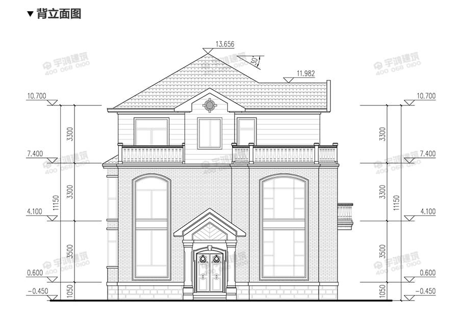 18x12米復式三層自建房設計圖紙