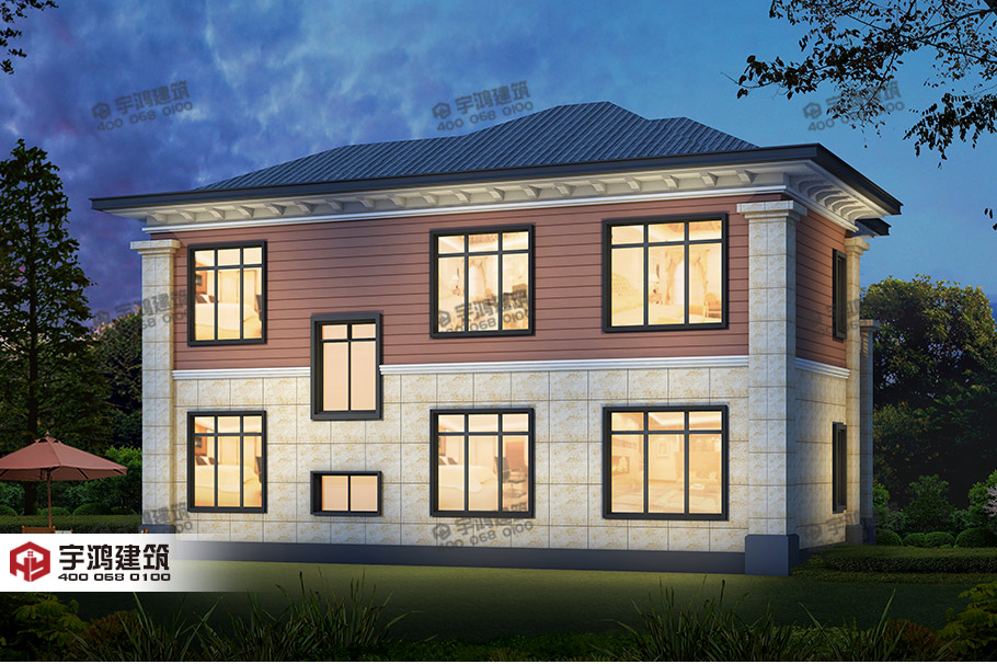 140平新中式20萬元二層小樓設計圖，耐看實用