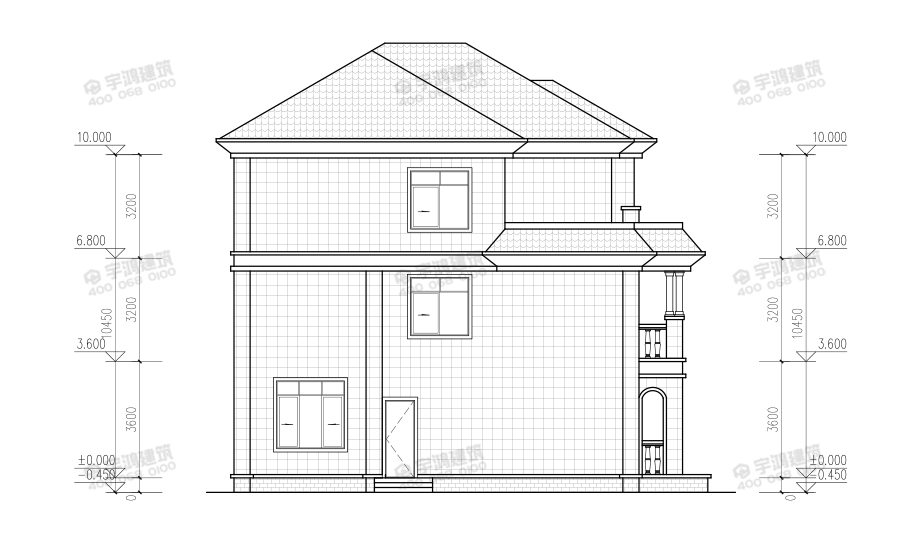 170平帶地下室新農(nóng)村三層自建房設(shè)計(jì)圖紙