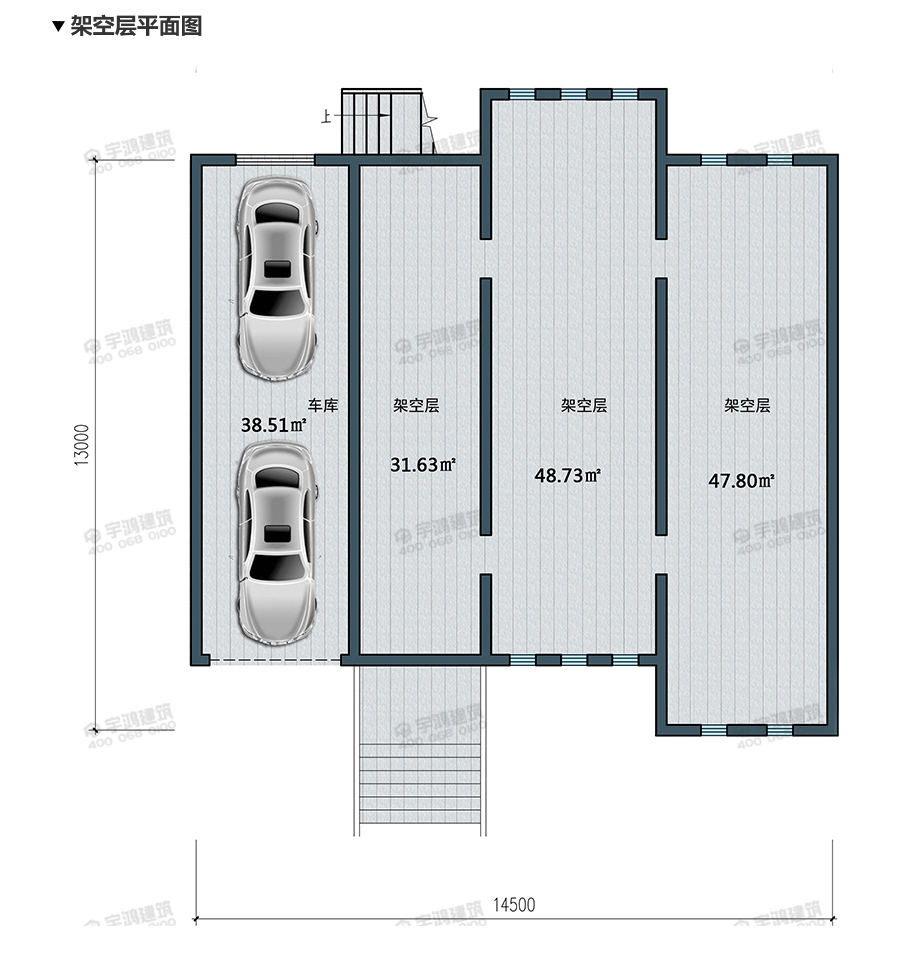 新型農村一層半小別墅設計圖，美觀實用帶閣樓