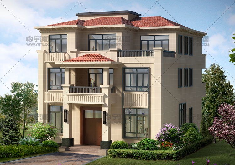 12x17米經典三層小洋房設計圖紙 12x17米經典三層小洋房設計圖紙