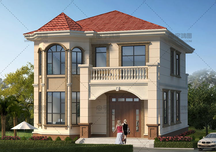 125平鄉下二層住宅設計圖紙及效果圖 125平鄉下二層住宅設計圖紙及效果圖