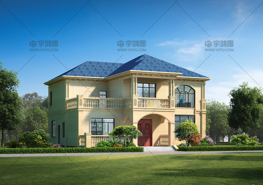 180平清新農村復式小別墅設計圖紙及外觀效果圖 180平清新農村復式小別墅設計圖紙及外觀效果圖