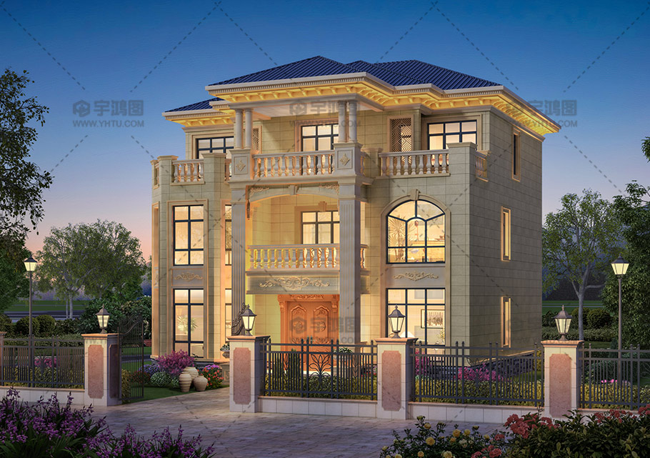 三層磚混歐式別墅設計全套圖紙 三層磚混歐式別墅設計全套圖紙