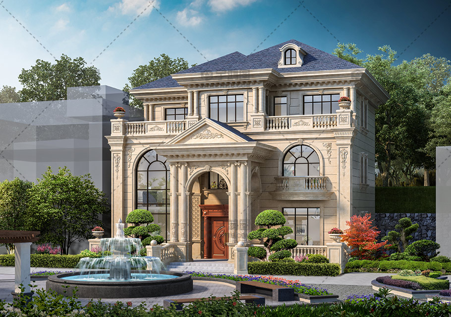 35萬三層歐式復式別墅設計圖紙 35萬三層歐式復式別墅設計圖紙