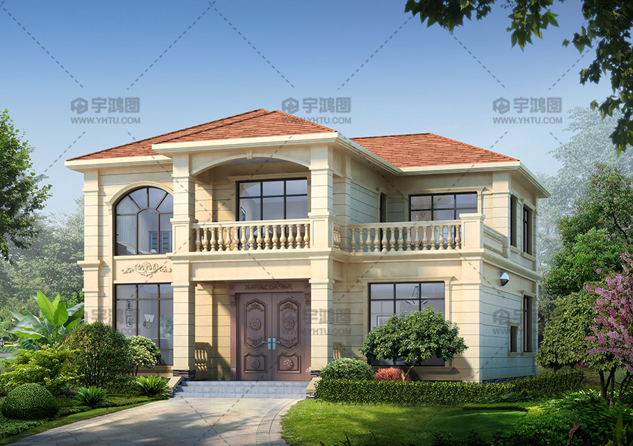 農村二層帶露臺實用型別墅圖紙 農村二層帶露臺實用型別墅圖紙