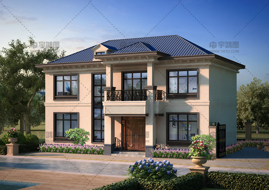 兩層歐式140平農村自建房設計圖 兩層歐式140平農村自建房設計圖