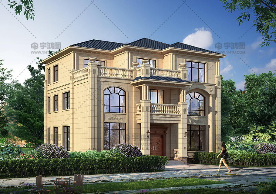 190平三層歐式框架結構別墅圖紙 190平三層歐式框架結構別墅圖紙