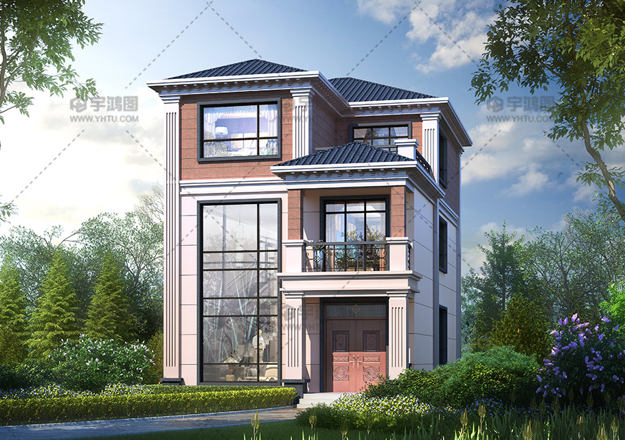 小開間三層框架結構別墅圖紙 小開間三層框架結構別墅圖紙