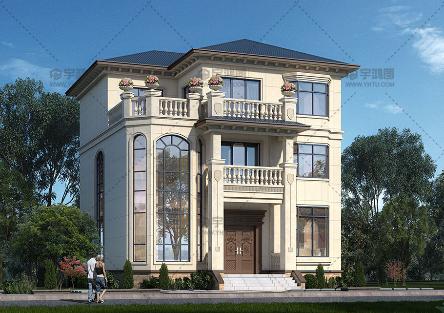 140平三層歐式豪華別墅設計圖紙 140平三層歐式豪華別墅設計圖紙