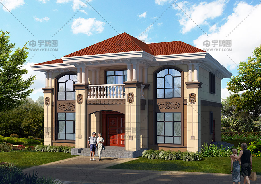 13x14m二層農村歐式自建房設計圖 13x14m二層農村歐式自建房設計圖