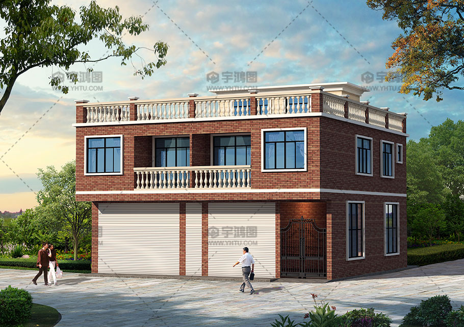 13mx16m雙拼歐式帶商鋪農村自建房圖紙 13mx16m雙拼歐式帶商鋪農村自建房圖紙