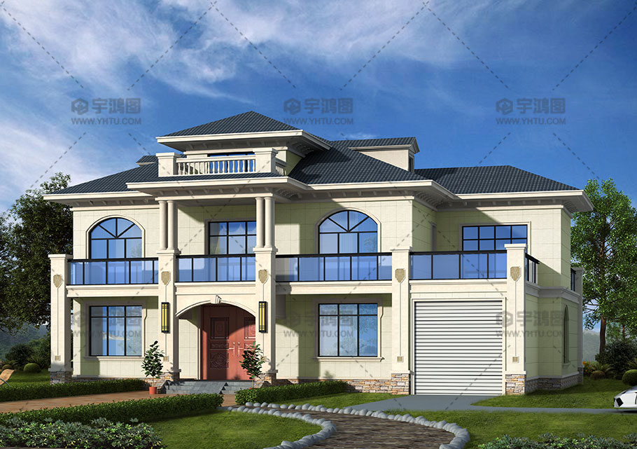 265平新穎別致帶閣樓新農村房屋設計圖紙 265平新穎別致帶閣樓新農村房屋設計圖紙