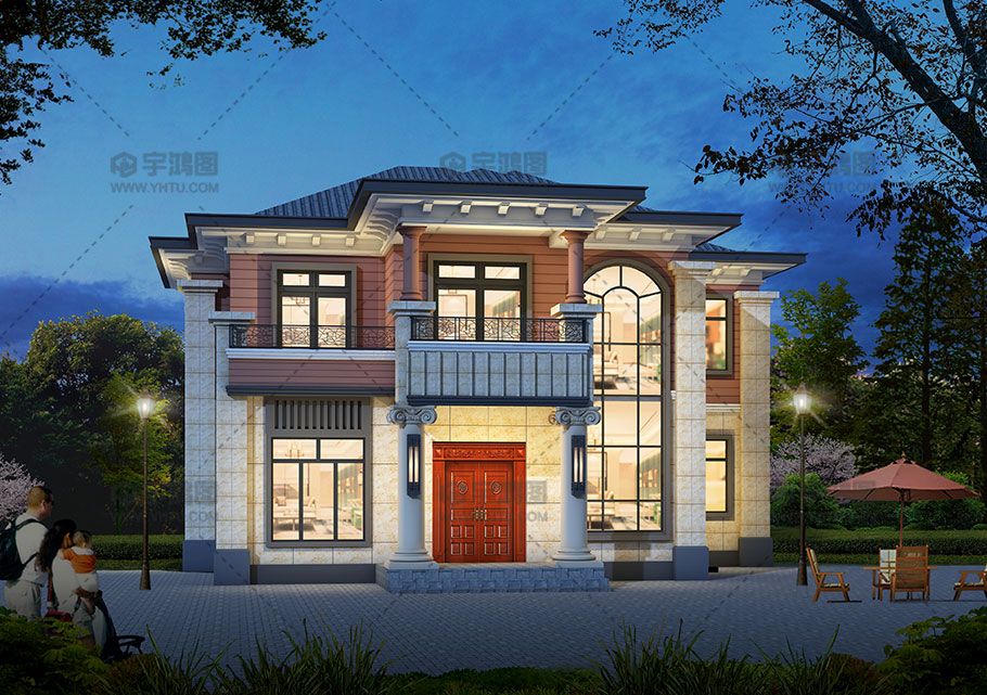 140平歐式20萬元二層小樓設計圖,耐看實用 140平歐式20萬元二層小樓設計圖,耐看實用