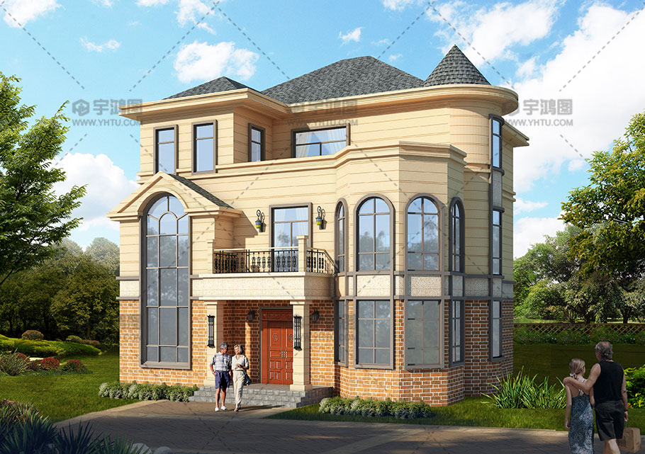 175平新款三層小洋樓設計圖紙及效果圖 175平新款三層小洋樓設計圖紙及效果圖