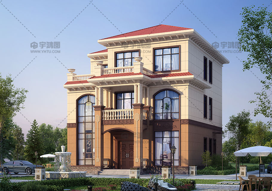 160平三層經典歐式別墅設計圖紙 160平三層經典歐式別墅設計圖紙