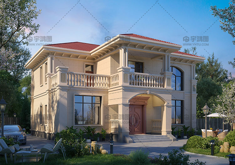 二層歐式帶露臺小別墅效果圖 二層歐式帶露臺小別墅效果圖