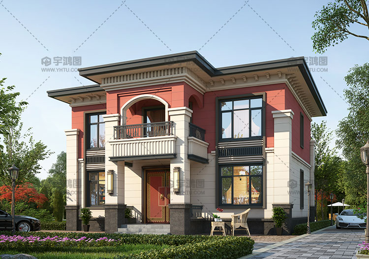 122平兩層簡約歐式別墅圖紙 122平兩層簡約歐式別墅圖紙