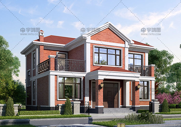 占地130平兩層歐式小洋房設計圖 占地130平兩層歐式小洋房設計圖