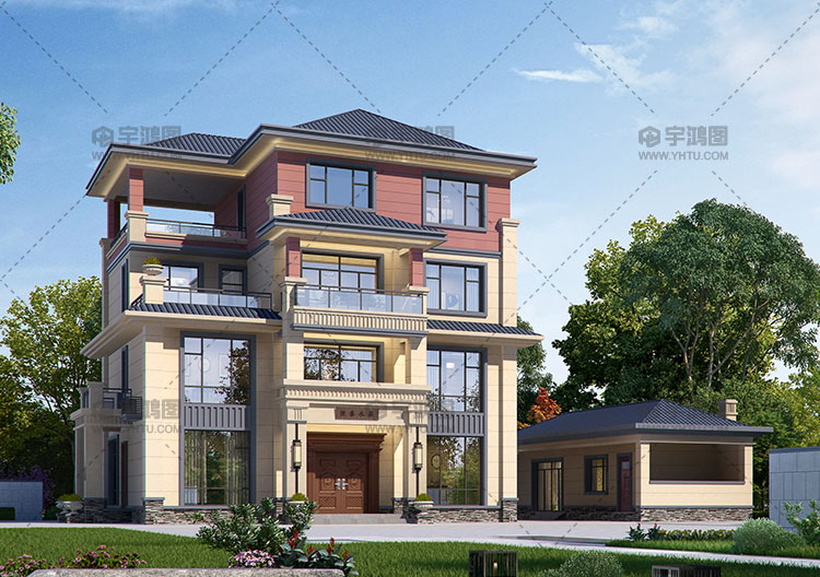 15x12米四層框架結構歐式房屋設計圖 15x12米四層框架結構歐式房屋設計圖