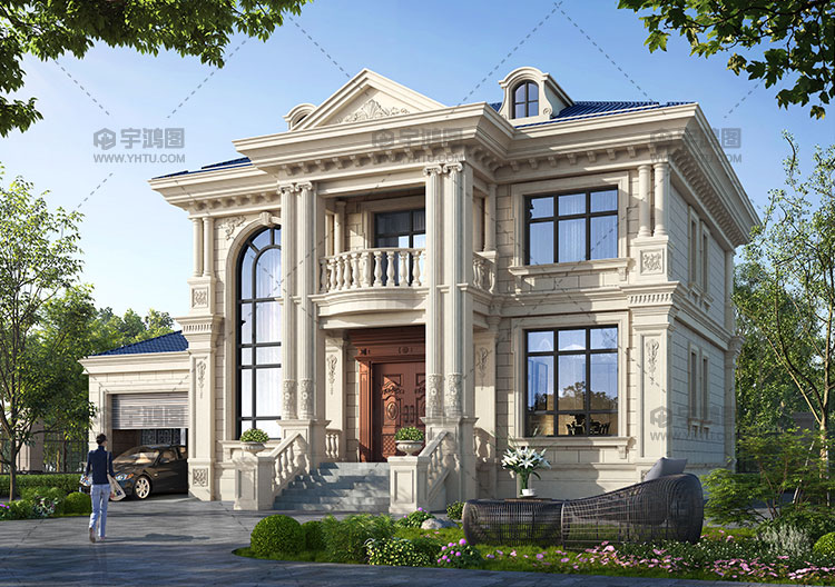 180平帶車庫兩層歐式別墅設計圖 180平帶車庫兩層歐式別墅設計圖