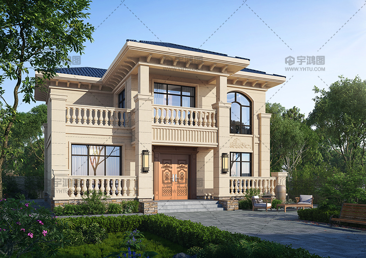 11x9米帶露臺二層小別墅設計圖紙 11x9米帶露臺二層小別墅設計圖紙