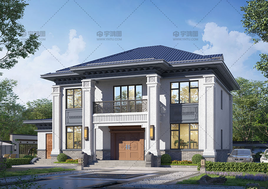 漂亮新中式二層框架結構別墅 漂亮新中式二層框架結構別墅