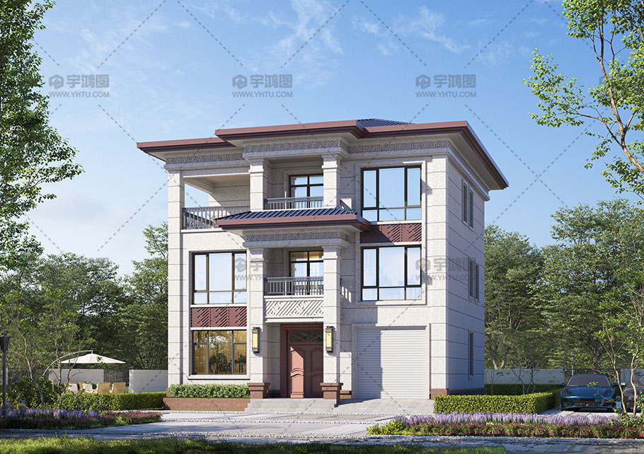 三層框架結構新中式別墅圖紙 三層框架結構新中式別墅圖紙