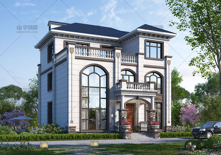 框架結構占地141平三層歐式別墅設計 框架結構占地141平三層歐式別墅設計