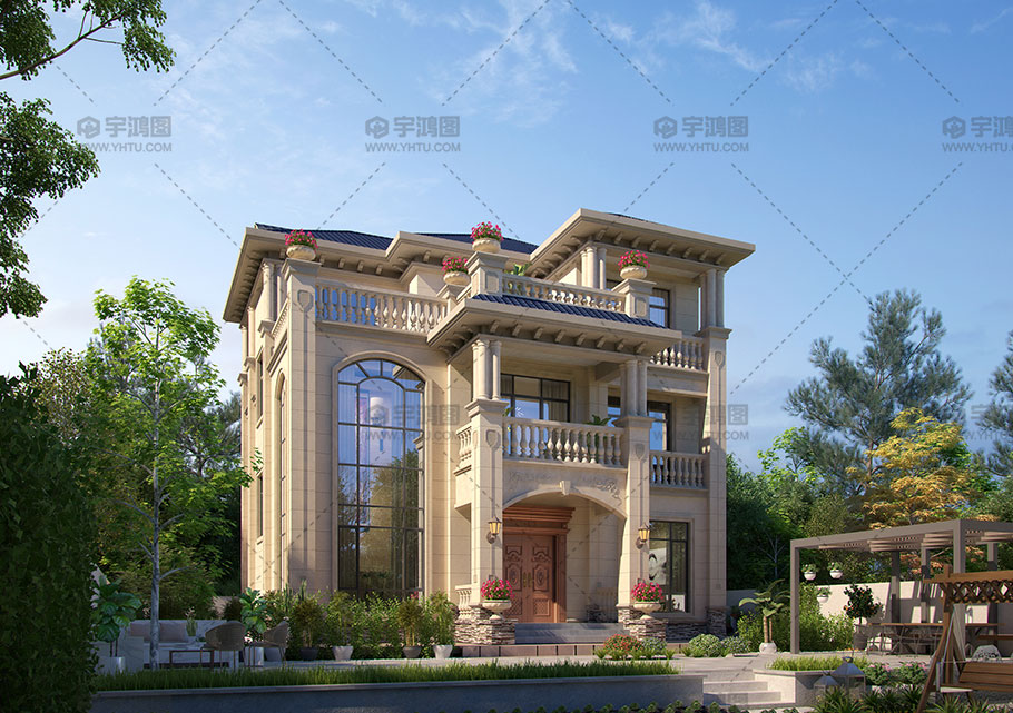 占地148平三層歐式別墅設計圖紙磚混結構 占地148平三層歐式別墅設計圖紙磚混結構