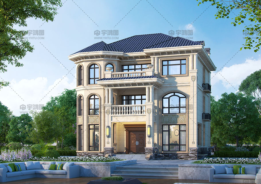 三層框架結構占地125平別墅設計圖紙 三層框架結構占地125平別墅設計圖紙