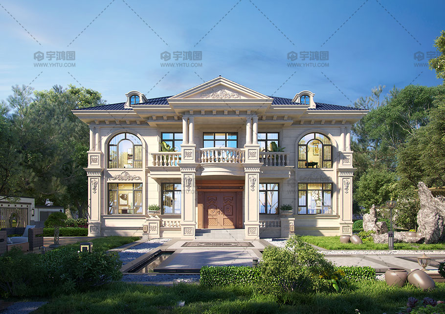 占地181平二層歐式磚混結構別墅設計 占地181平二層歐式磚混結構別墅設計