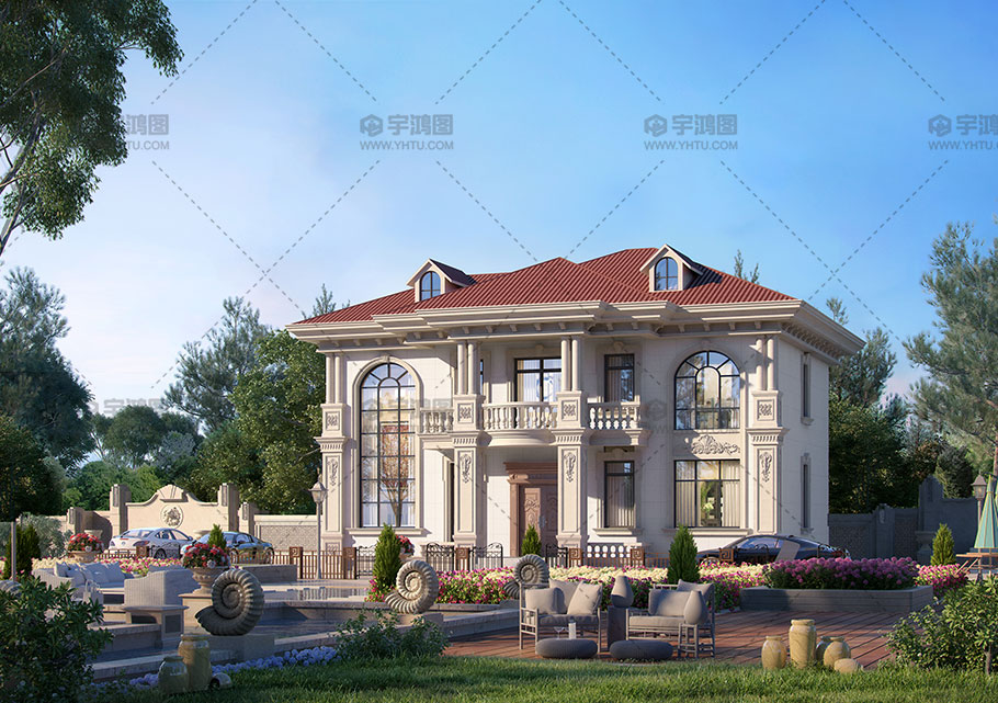 磚混結構兩層歐式別墅占地151平自建別墅設計 磚混結構兩層歐式別墅占地151平自建別墅設計