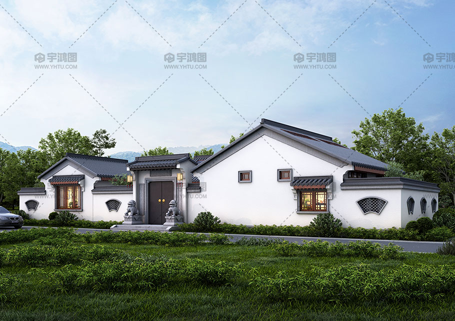 兩層中式框架結構別墅占地236平自建別墅圖紙 兩層中式框架結構別墅占地236平自建別墅圖紙