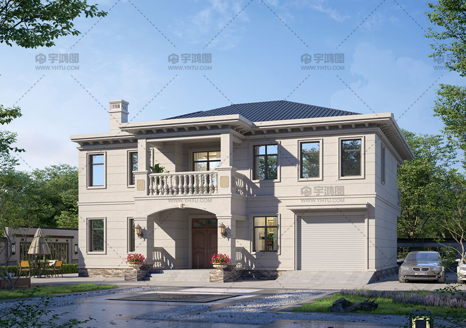 兩層歐式自建別墅占地165平別墅圖紙 兩層歐式自建別墅占地165平別墅圖紙