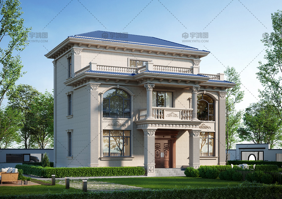 占地131平三層歐式別墅設計圖紙框架結構 占地131平三層歐式別墅設計圖紙框架結構