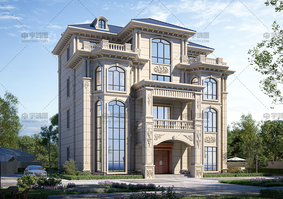 四層豪華歐式占地218平別墅自建樓房設計圖紙 四層豪華歐式占地218平別墅自建樓房設計圖紙