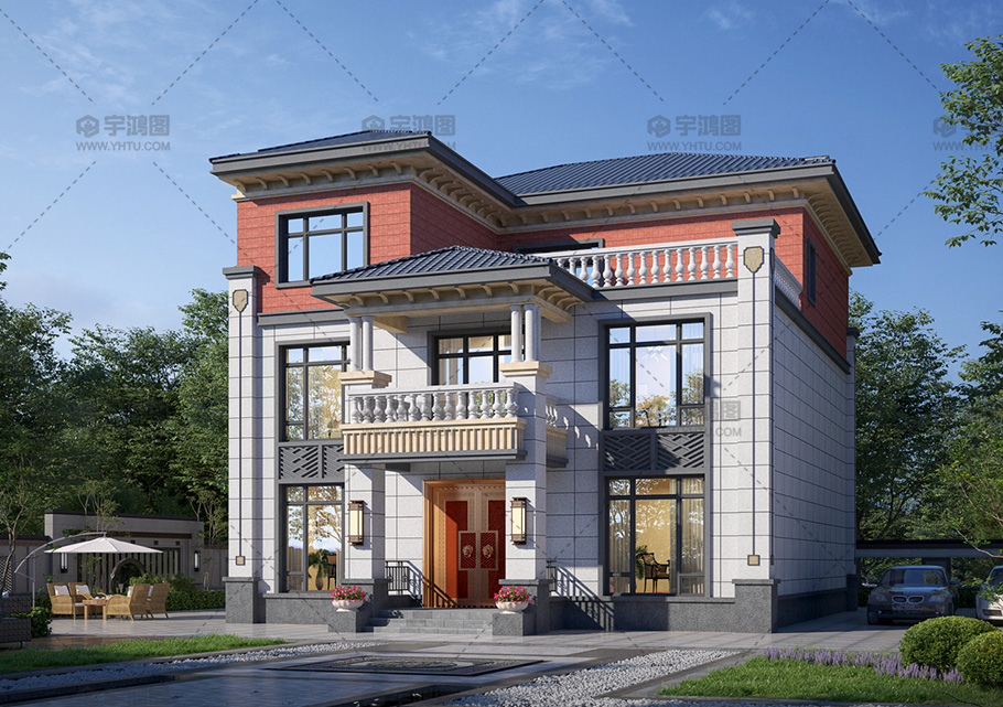 框架結構163平三層經典歐式別墅設計圖紙 框架結構163平三層經典歐式別墅設計圖紙