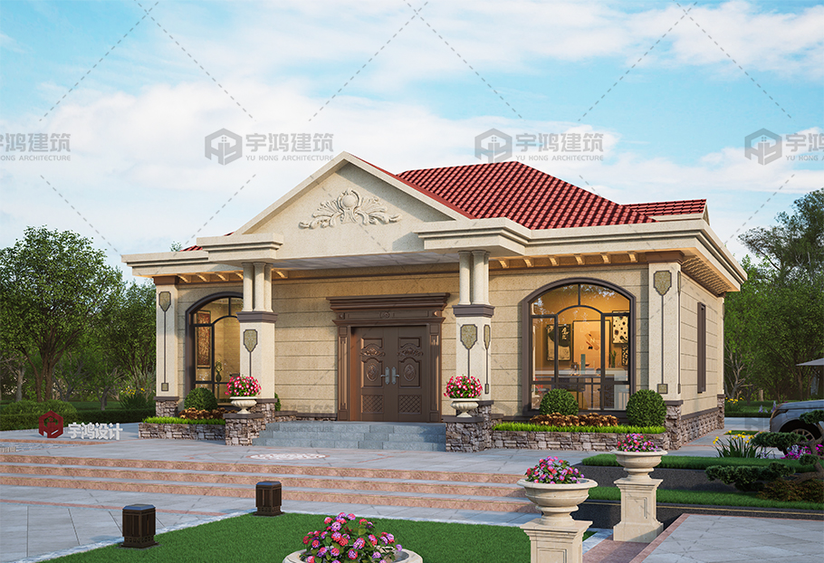 歐式磚混結構占地149平別墅設計圖紙 歐式磚混結構占地149平別墅設計圖紙