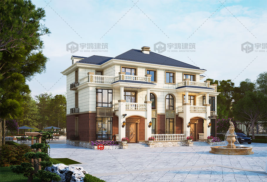 造價50萬-62萬歐式風格別墅設計圖紙 造價50萬-62萬歐式風格別墅設計圖紙