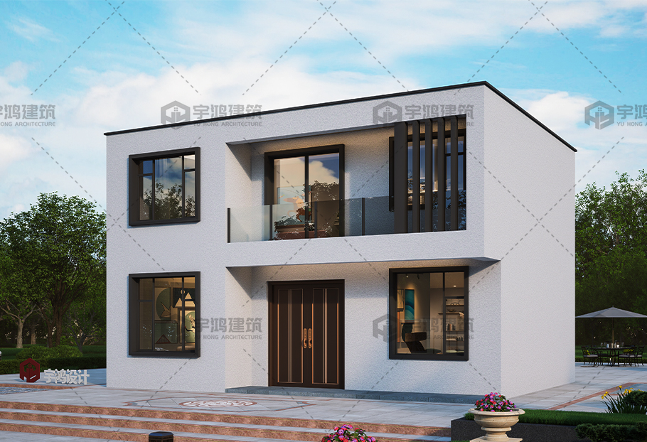 造價14萬-18萬173平現(xiàn)代別墅設(shè)計圖紙