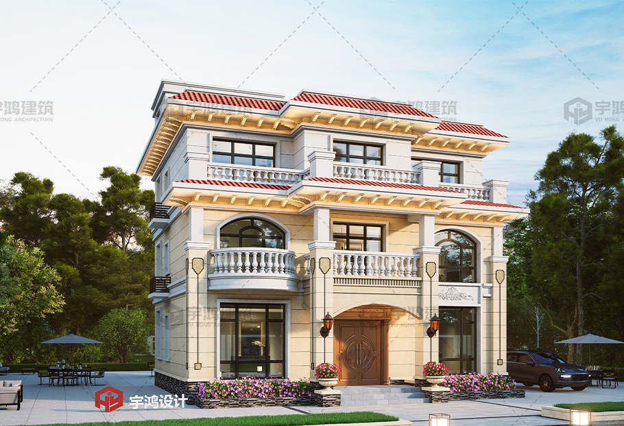 歐式風格12x11框架結構別墅設計圖紙 歐式風格12x11框架結構別墅設計圖紙