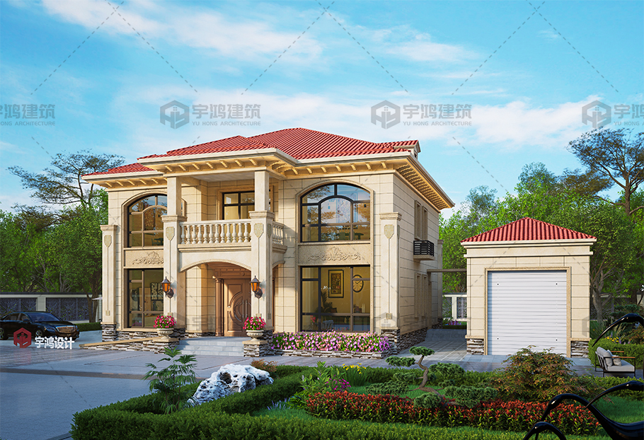 歐式風格19x12框架結構別墅設計圖紙 歐式風格19x12框架結構別墅設計圖紙