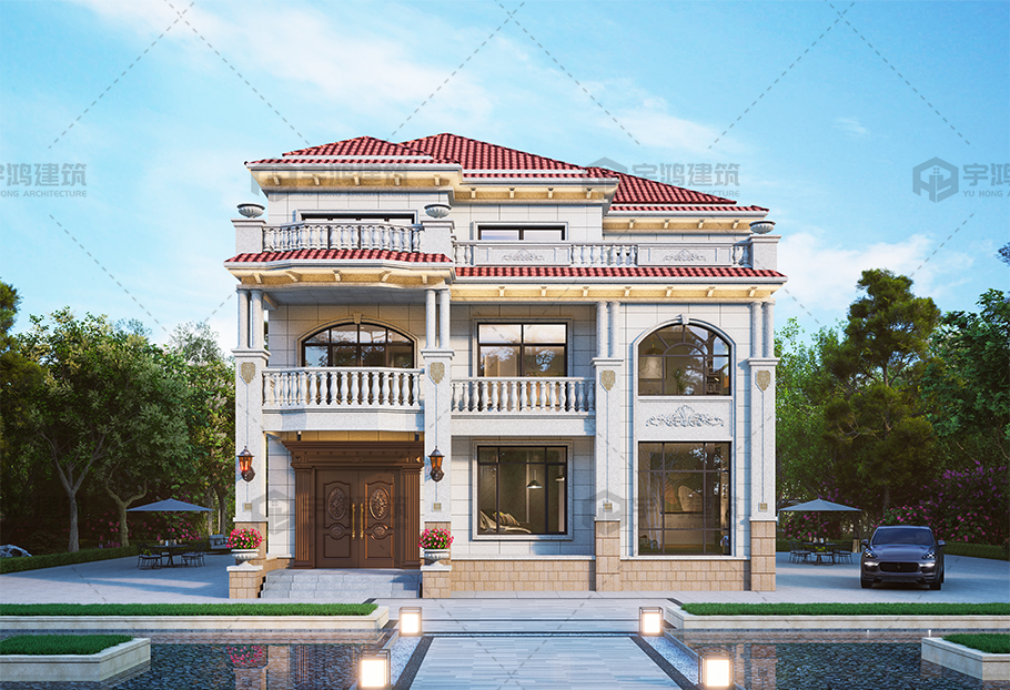 占地約190平方三層歐式別墅全套設計 占地約190平方三層歐式別墅全套設計