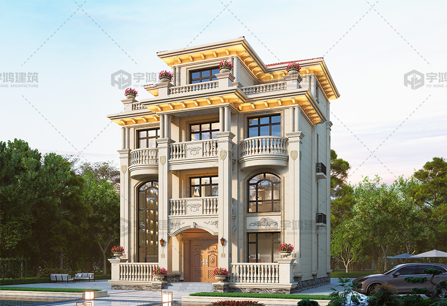 戶型方正帶電梯四層歐式別墅全套圖紙 戶型方正帶電梯四層歐式別墅全套圖紙