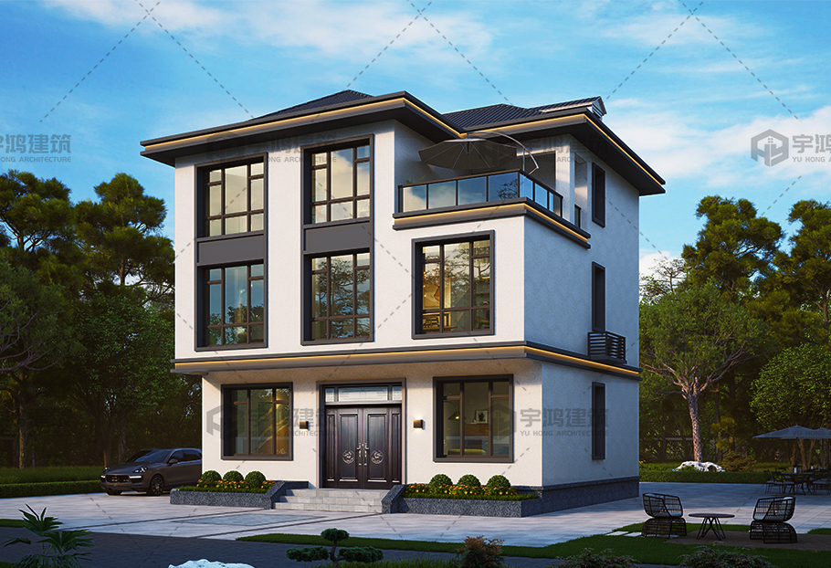 帶地下室三層現(xiàn)代別墅全套圖紙